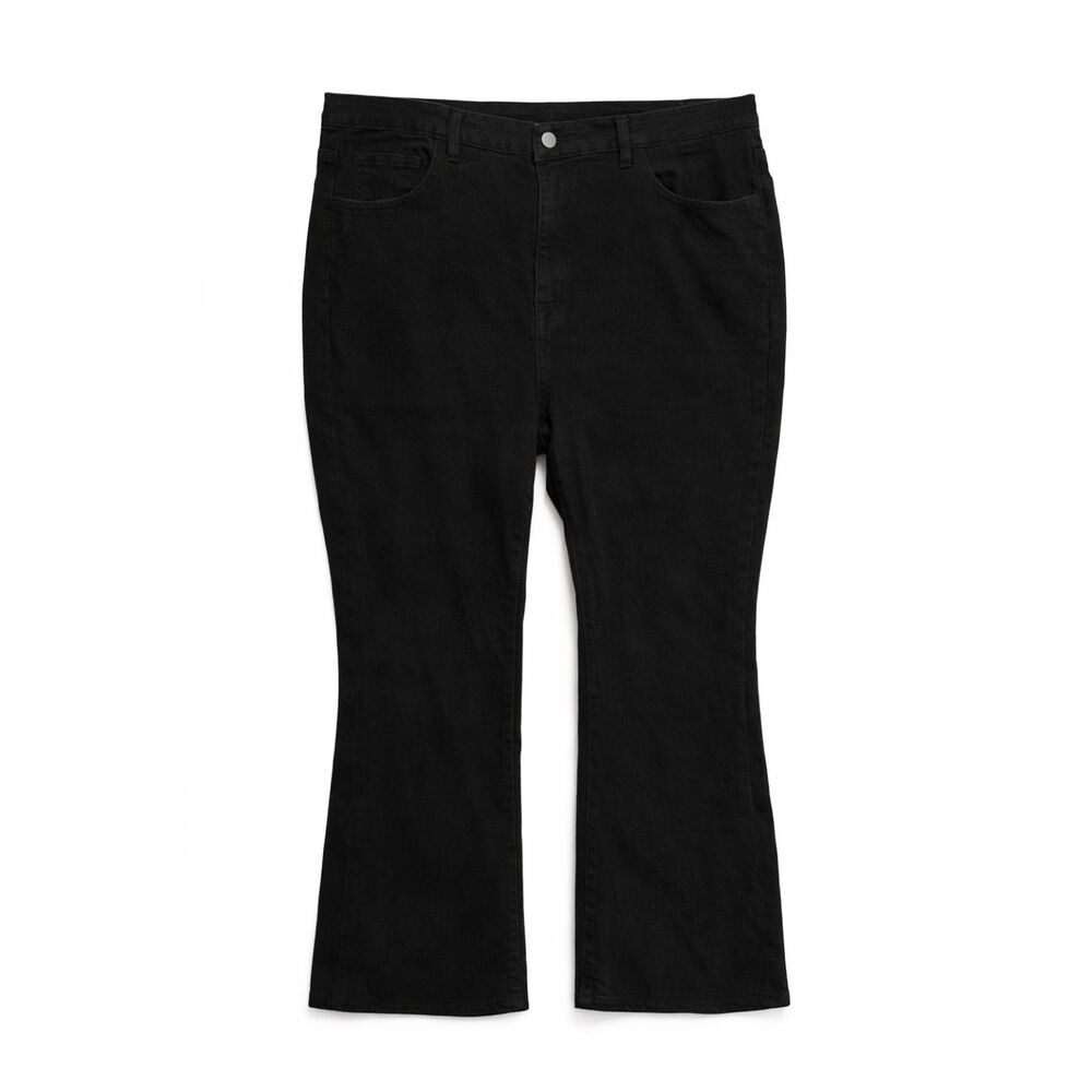SHEIN‎ Curve Black Bootcut Jeans 2XL High Rise Stretch Flare Pants Capsule